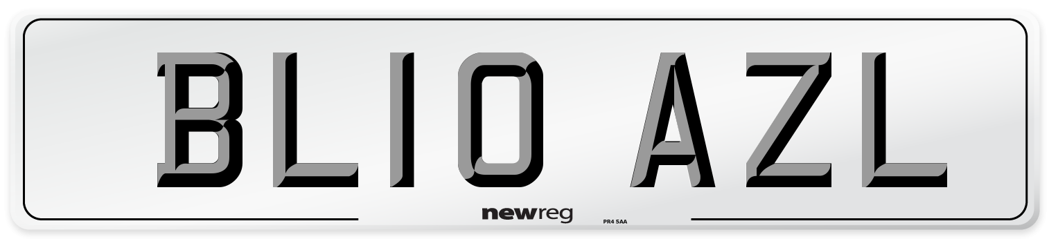 BL10 AZL Number Plate from New Reg